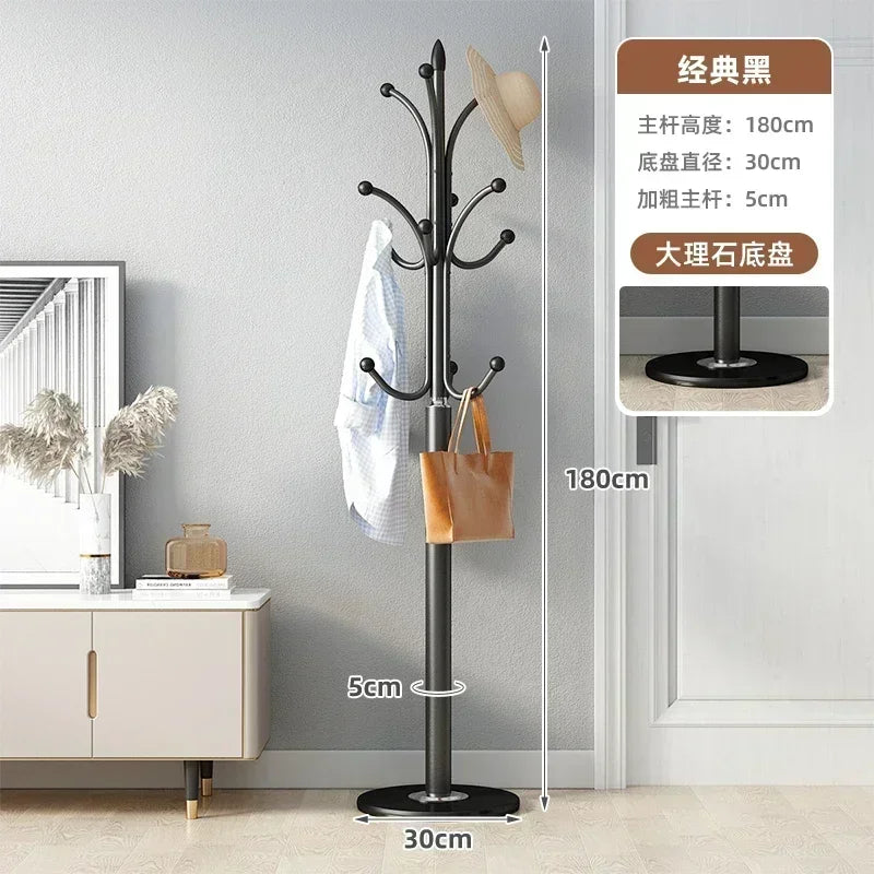 porte-manteau moderne en métal forme d'arbre pour économiser de l'espace - vue 10 sur 13