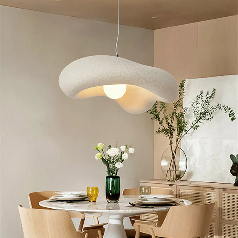 Wabi-Sabi crème nordique nouveau Restaurant LED lustre minimaliste chambre barre Table suspension lampe chez l'habitant déco café suspension