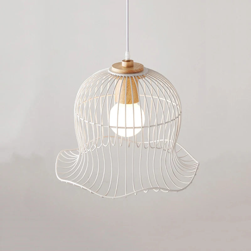 lustre en métal suspendu en forme de fleur nordique - vue 2 sur 6