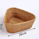 panier de rangement tissé en rotin pour cuisine et pique-nique
