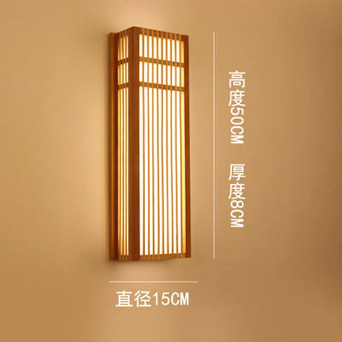 applique murale led en bambou naturel pour hôtel créative - vue 2 sur 8
