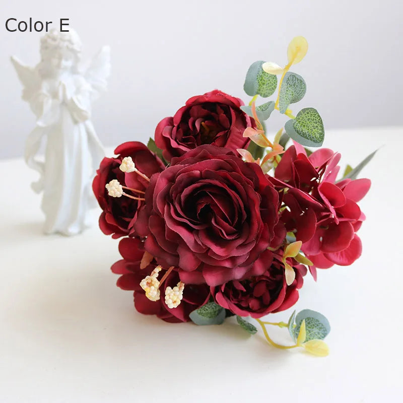 bouquet de fleurs artificielles pour décorations de mariage et automne - vue 5 sur 12