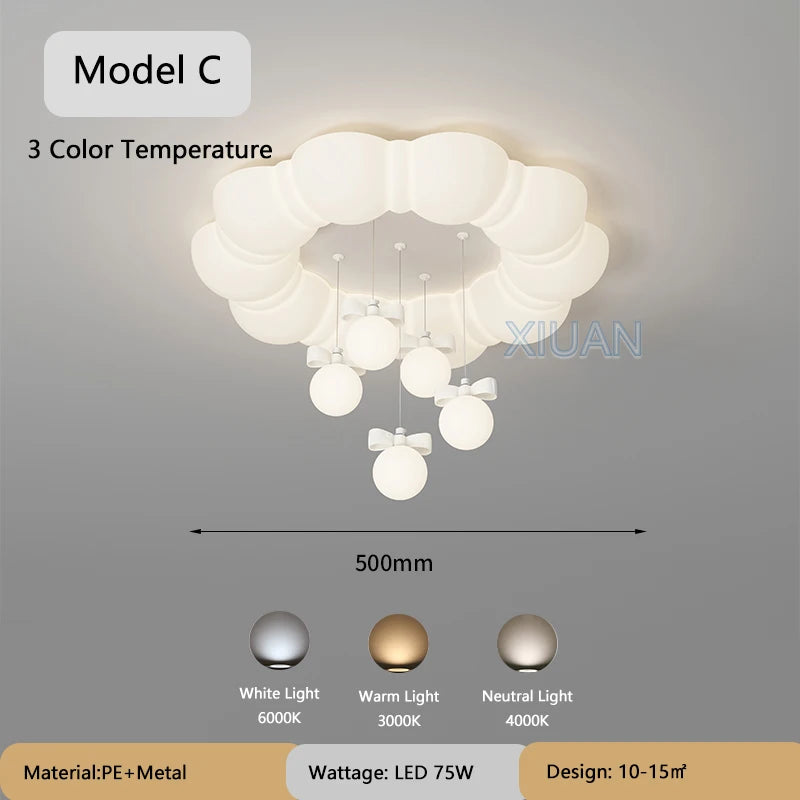 lustre suspendu créatif à bulles led pour enfants maternelle - vue 9 sur 13