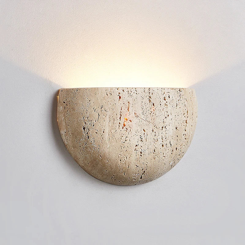 applique murale pierre jaune décoration de la maison escalier couloir chambre tête de lit LED - vue 4 sur 6