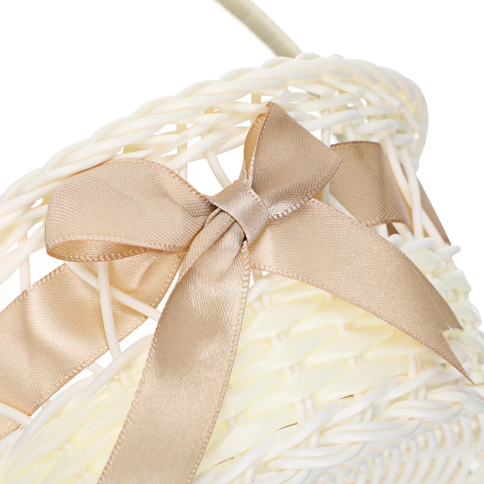 panier de fleurs en osier pour mariage et rangement - vue 9 sur 8