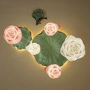 Suspension fleur Lotus style rétro LED