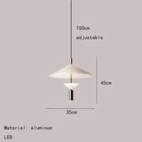 suspension en métal pour intérieur moderne avec lumière douce