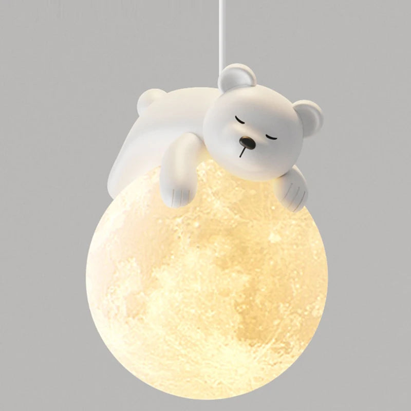 lustre moderne en forme d'animaux idéal pour enfants - vue 6 sur 11