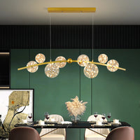 suspension nordiques en verre led pour décoration intérieure