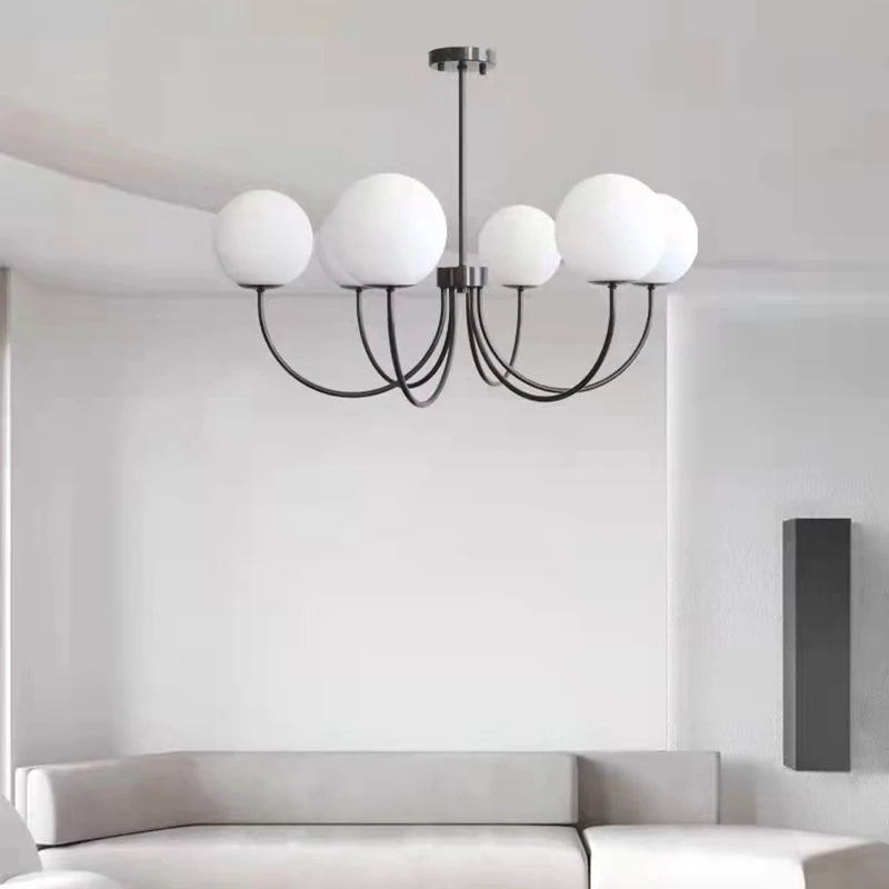 lustre moderne en verre luminaire suspendu
