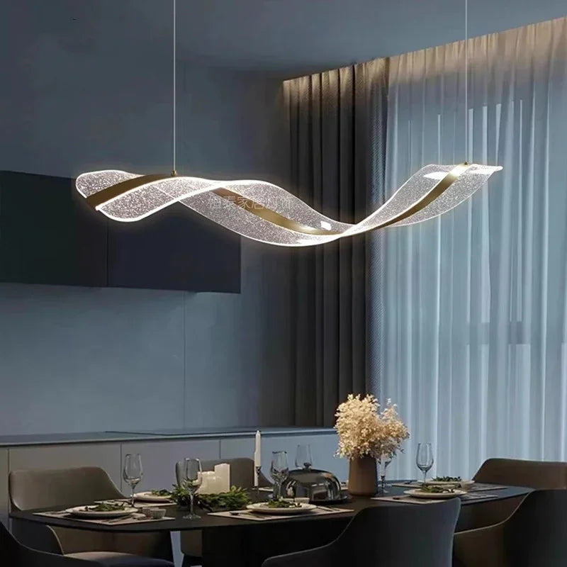 lustre spiralé design moderne pour hôtels bars et restaurants - vue 5 sur 7