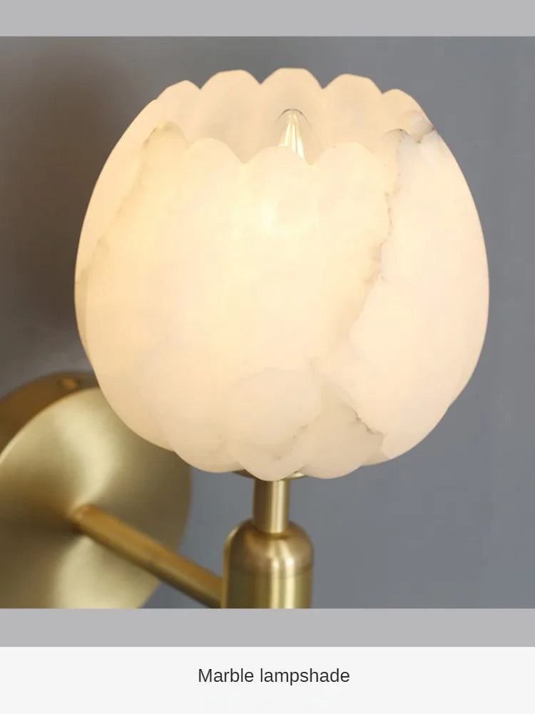 applique murale en marbre naturel style minimaliste et luxe - vue 5 sur 8