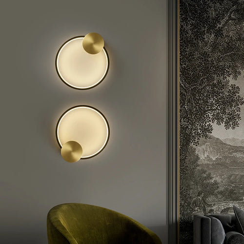 applique murale led en laiton style art déco pour intérieur moderne