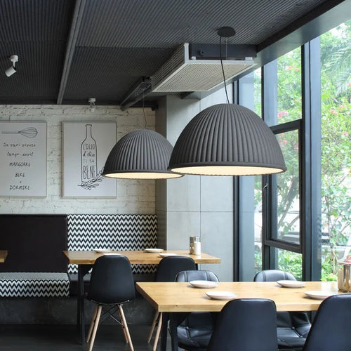 lampes suspendues led nordiques en résine macaron pour décoration intérieure - vue 5 sur 12
