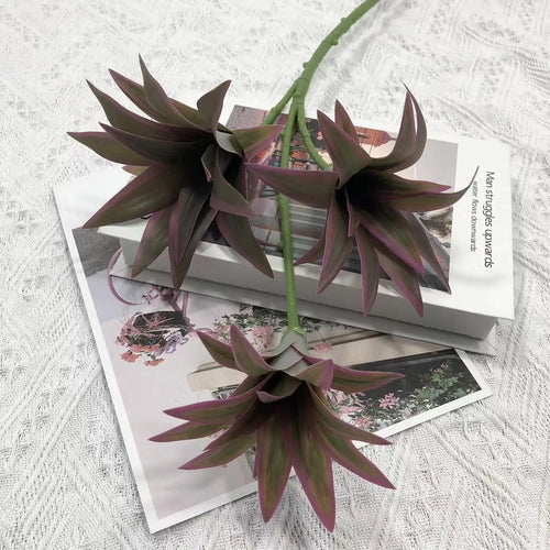 plante tropicale en pot avec palmier et bambou décoratif - vue 17 sur 18