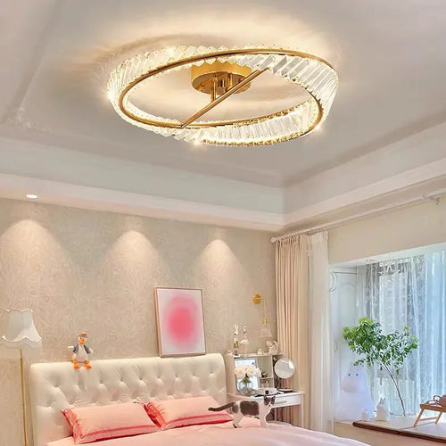 Plafonnier de luxe en cristal led pour intérieur - vue 3 sur 8