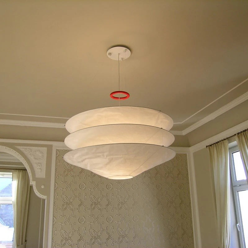 lustre nordique wabi sabi led suspension loft luminaire - vue 3 sur 8