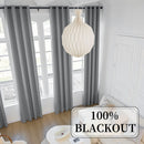 Rideau occultant extra long style lin moderne salon