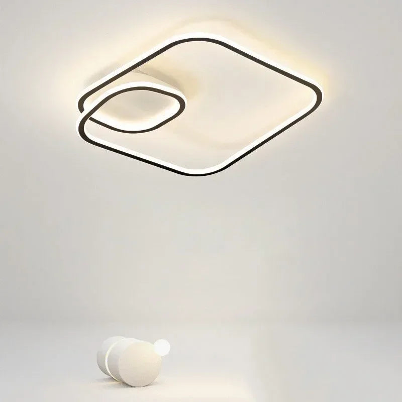 plafonnier led moderne pour décoration intérieure et ambiance chaleureuse - vue 3 sur 20