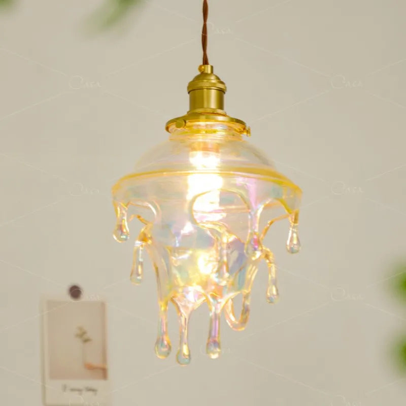 lampe créative gouttelettes de bougie design rétro pour décoration artistique - vue 6 sur 10