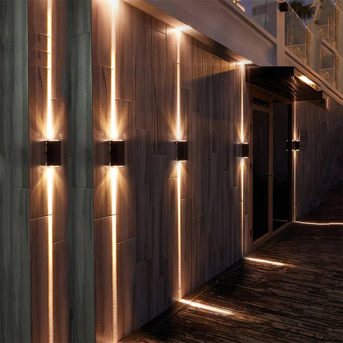 applique murale led extérieure moderne étanche en aluminium