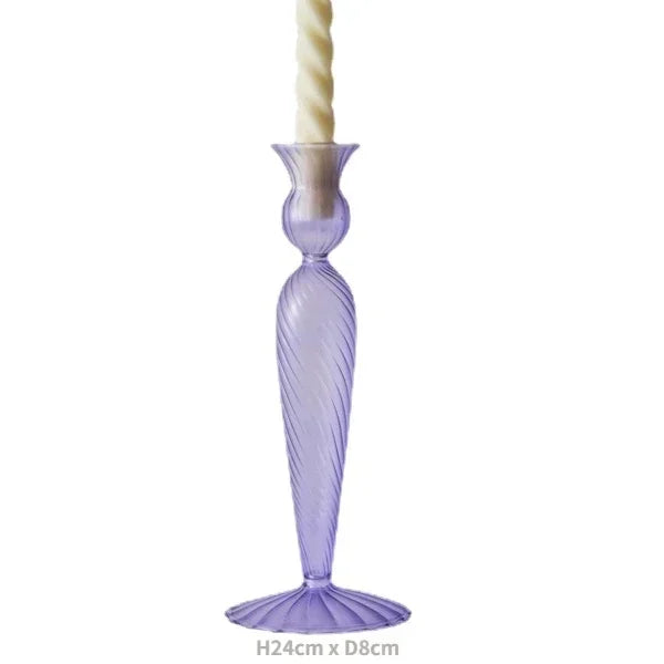 bougeoirs décoratifs en verre pour mariage et décoration intérieure - vue 31 sur 32