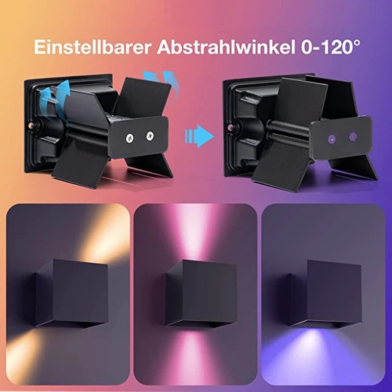 applique murale extérieure intelligente avec lumière rgb et cct - vue 3 sur 10