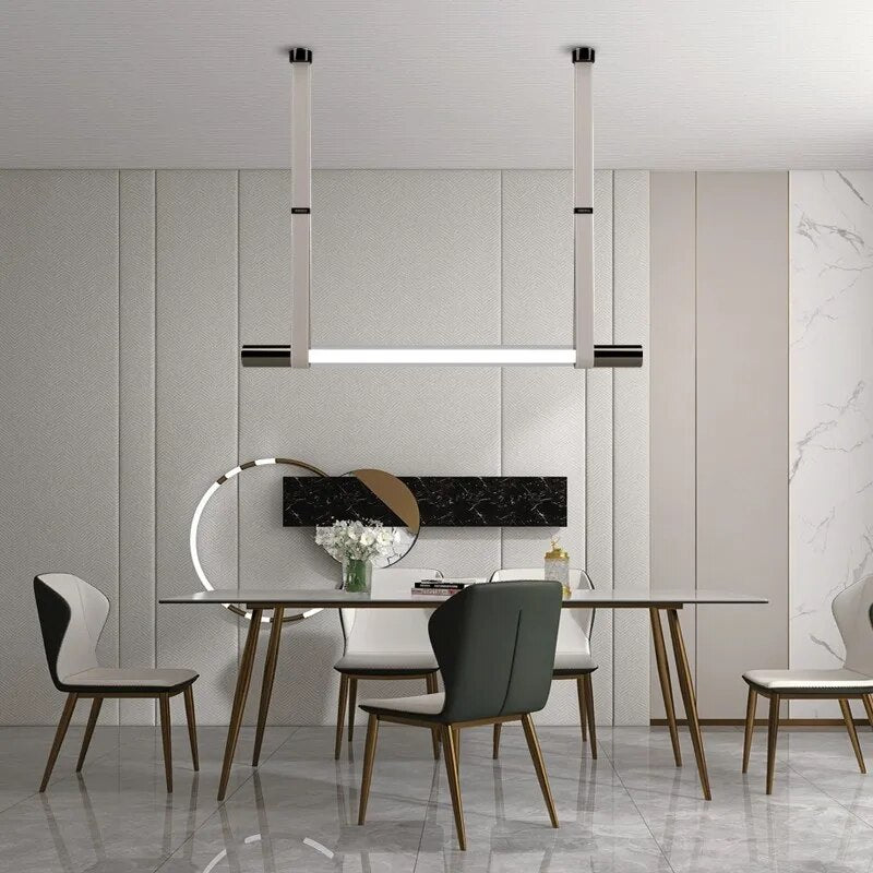 Lustre de style en bande de table à manger - vue 5 sur 5