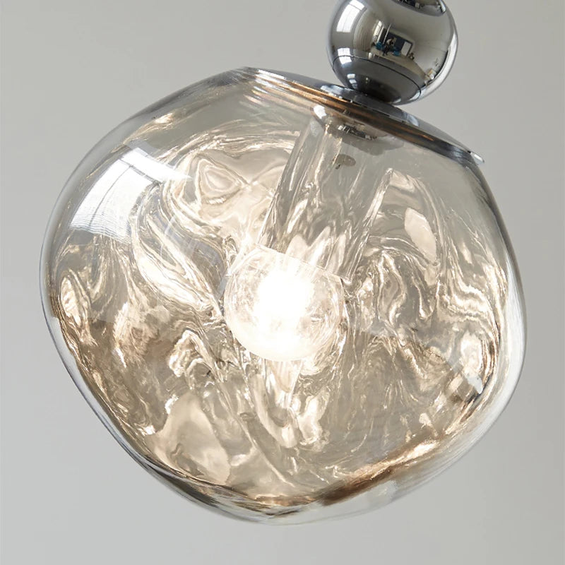 lustre en verre léger style bauhaus décoration moderne pour la maison - vue 5 sur 8