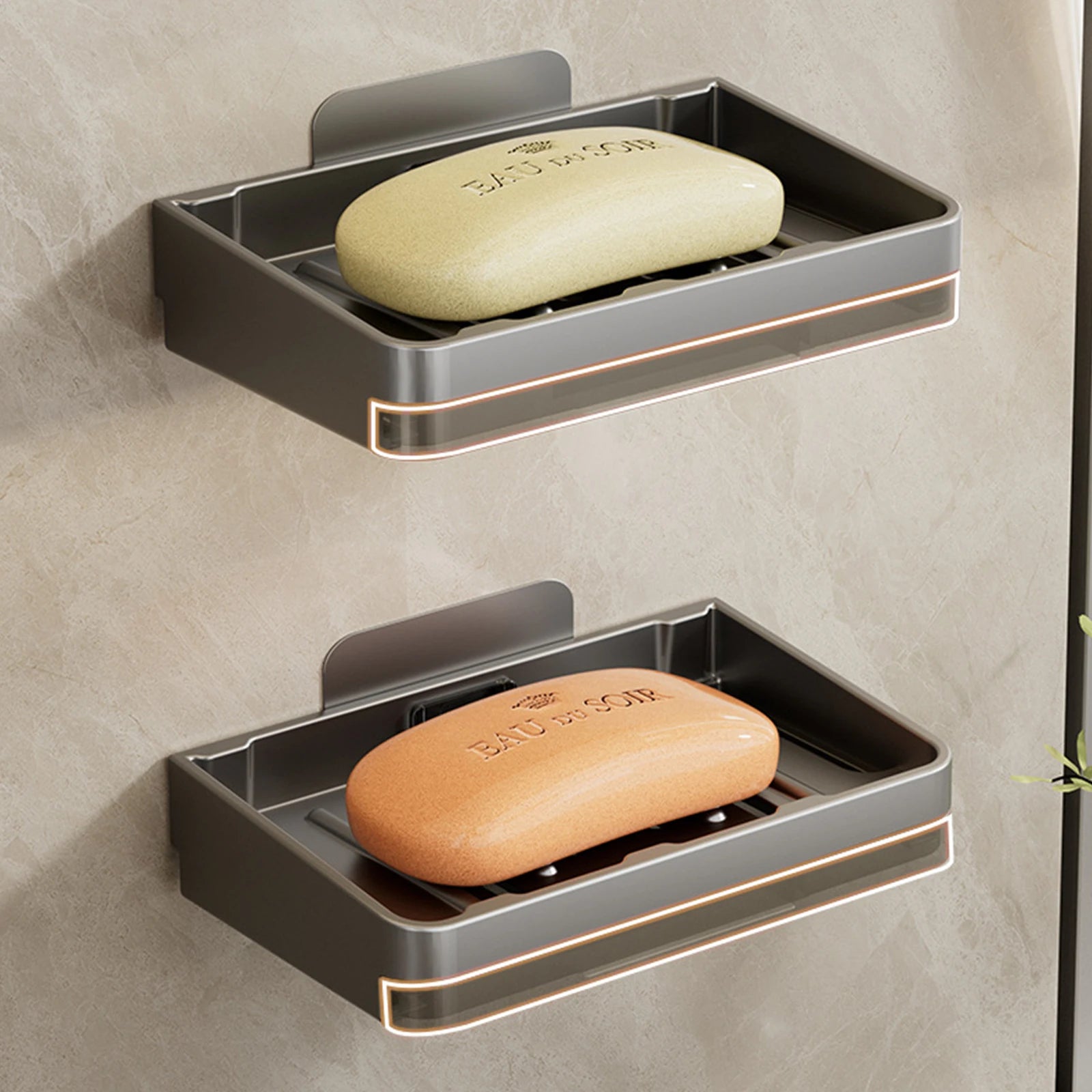 support mural pour porte-savon et accessoires de salle de bain - vue 5 sur 14