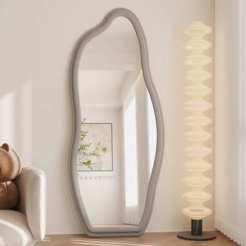 miroirs décoratifs muraux ondulés style nordique esthétique - vue 5 sur 17