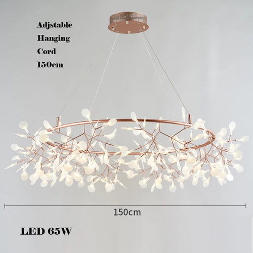 lustre LED créatif en acier inoxydable et acrylique pour décoration intérieure - vue 14 sur 18