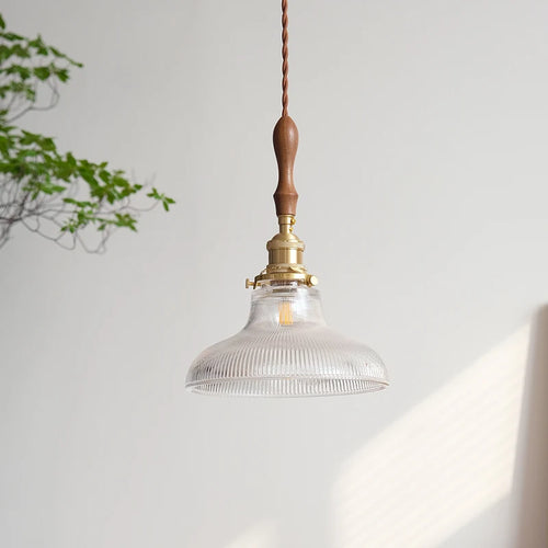 suspension rétro nordique en verre et laiton pour décoration intérieure - vue 5 sur 6