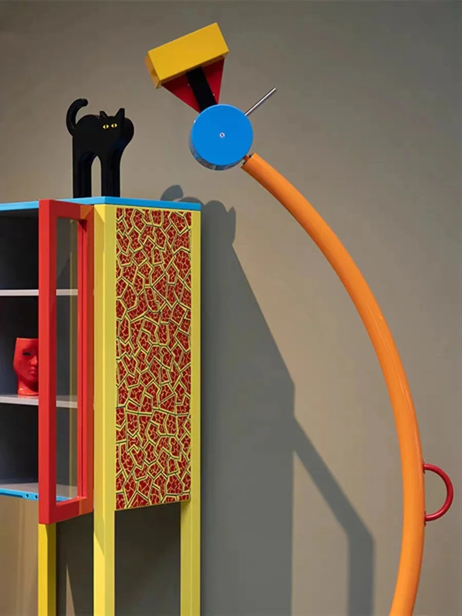 Novel Artistic Design LED Floor Lamp, Creative Color Building Blocks, Living Room Children's Room Station Light Angle Adjustable - vue 4 sur 9