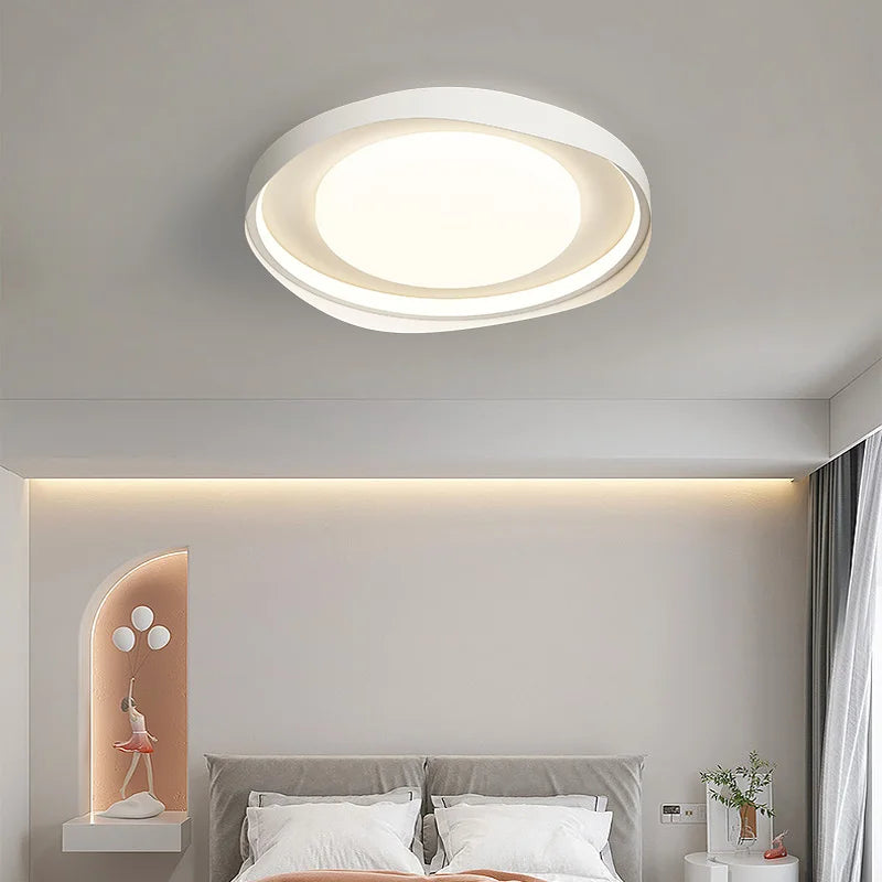 Plafonnier circulaire moderne en fer pour éclairage intérieur - vue 4 sur 11