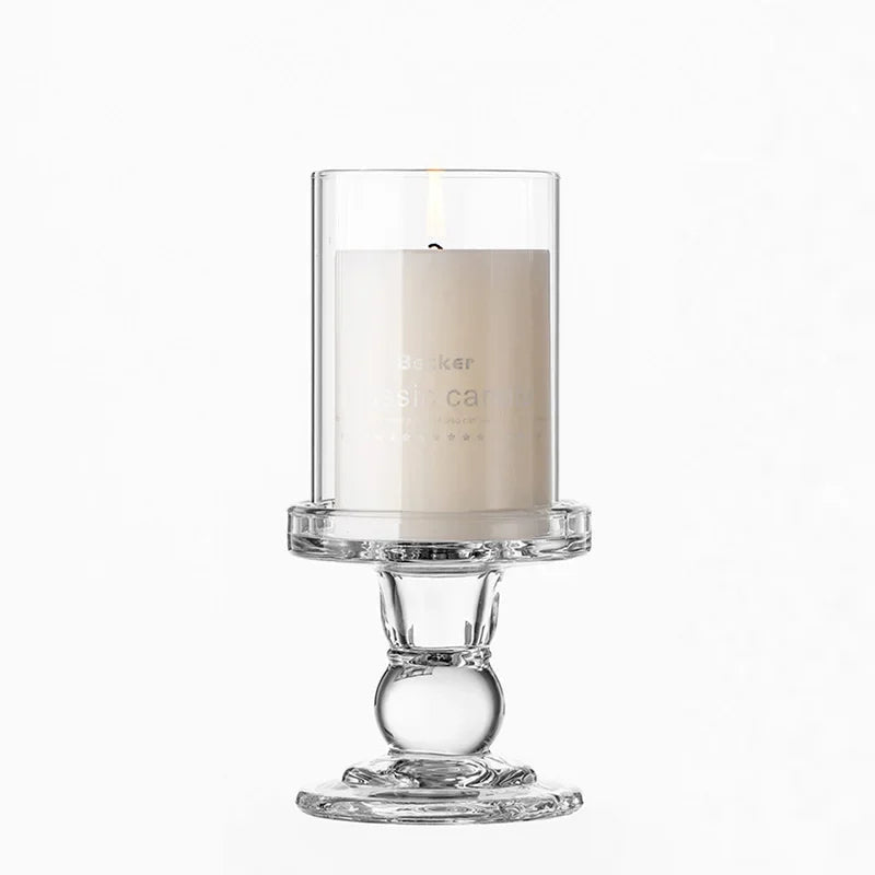 bougeoir en verre pour bougie chauffe-plat décoratif outdoor - vue 20 sur 24