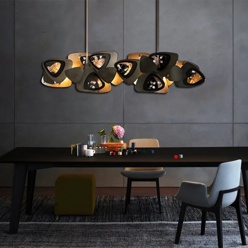 lustre postmoderne créatif coquille art suspendus luminaires