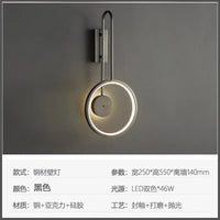 Light Luxury Bedroom Wall Light, Fashionable and Simple LED Living Room Background Wall Light, Bedside Lamp, Stair Light