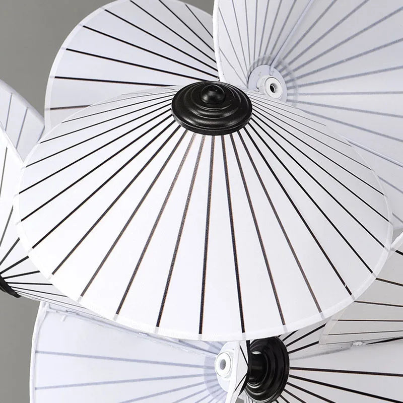 lustre 	 en tissu design éclairage maison fil réglable