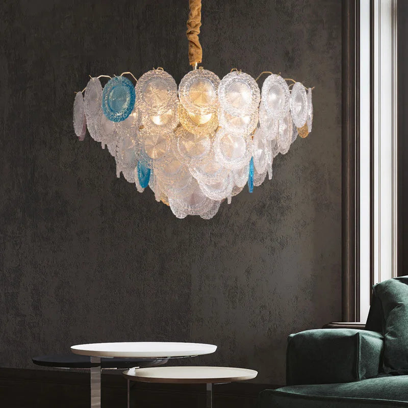 SANDYA – lustres de luxe modernes avec abat-jour en verre - vue 3 sur 8