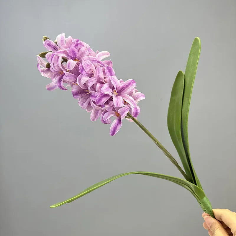 lot de 2 fleurs artificielles en jacinthes réalistes pour décoration intérieure
