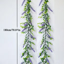 plantes d'eucalyptus artificielles et fleurs de lavande pour décoration