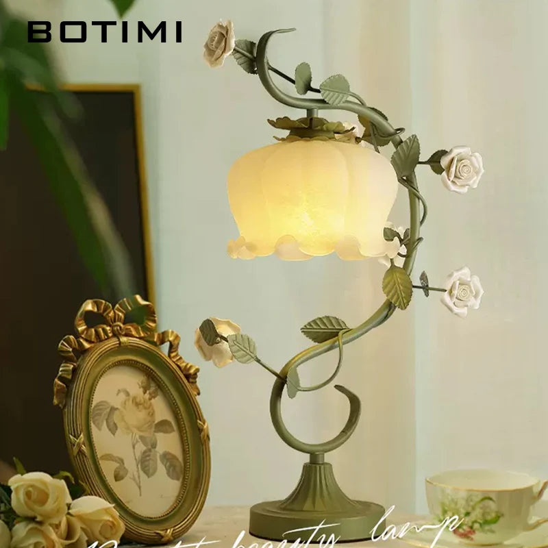 botimi lumière rétro campagne verre fleur décor maison