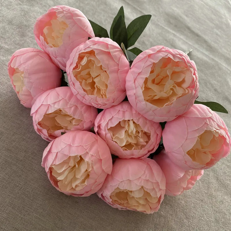 bouquet de pivoines artificielles pour mariage et décoration élégante
