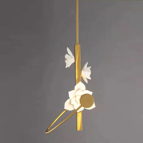 applique murale lotus en céramique pour décoration intérieure élégante - vue 5 sur 10