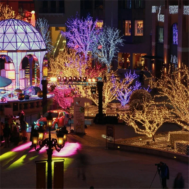 guirlande lumineuse led pour décoration intérieur extérieur festive - vue 3 sur 9