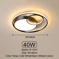 Plafond moderne à LEDs lumière salon chambre salle à manger plafonnier éclairage intérieur Dimmable décoratif maison lampes lumineuses