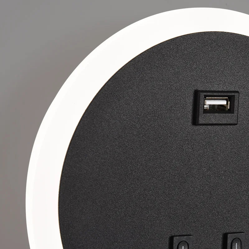 applique murale à led moderne avec port usb pour éclairage d'ambiance - vue 6 sur 8