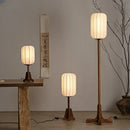 lampadaire chinois vintage en bois massif éclairage décoratif intérieur