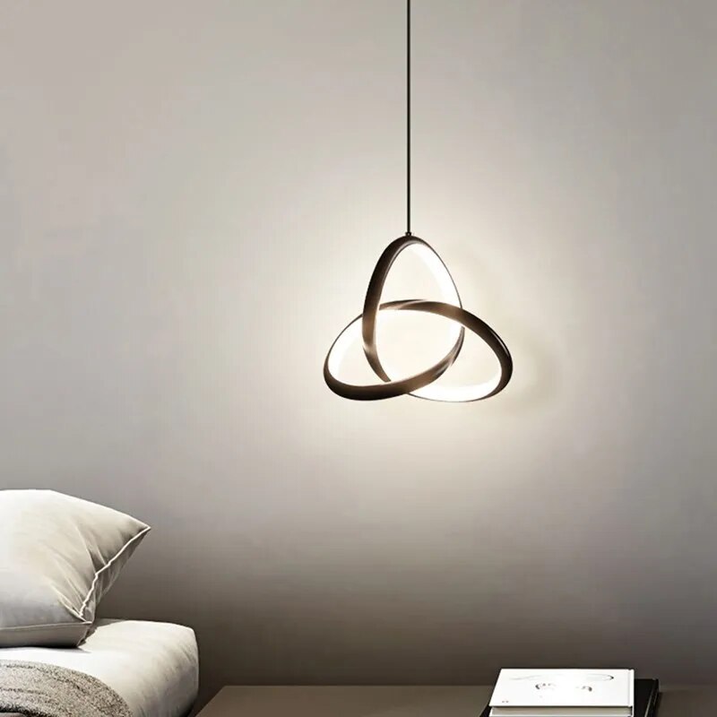 Suspension LED en forme de cercle rotatif - vue 6 sur 11